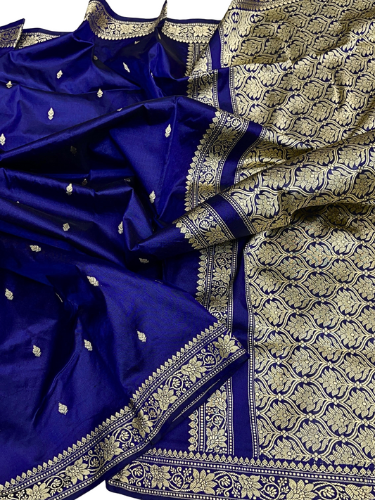 Elegant Katan Silk Banarasi Saree for Weddings and Festive Wear