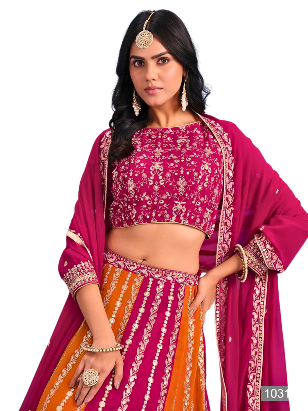 Traditional Embroidered Lehenga Choli | Indian Wedding Outfit | Party Wear Ghagra Choli | Festival & Pooja Dress
