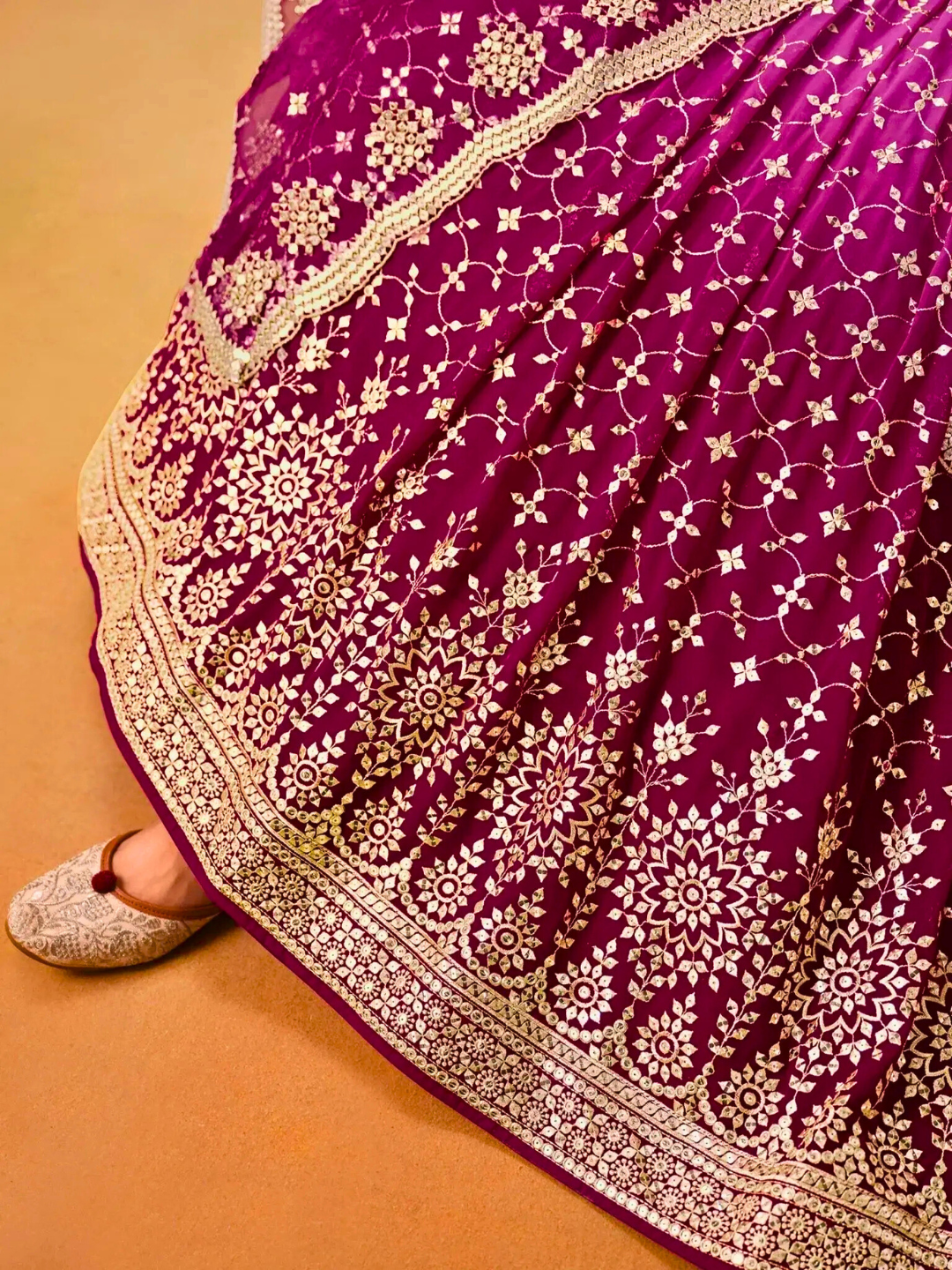 Magenta  Embroidered Bridal Lehenga Choli | Wedding & Party Wear Outfit