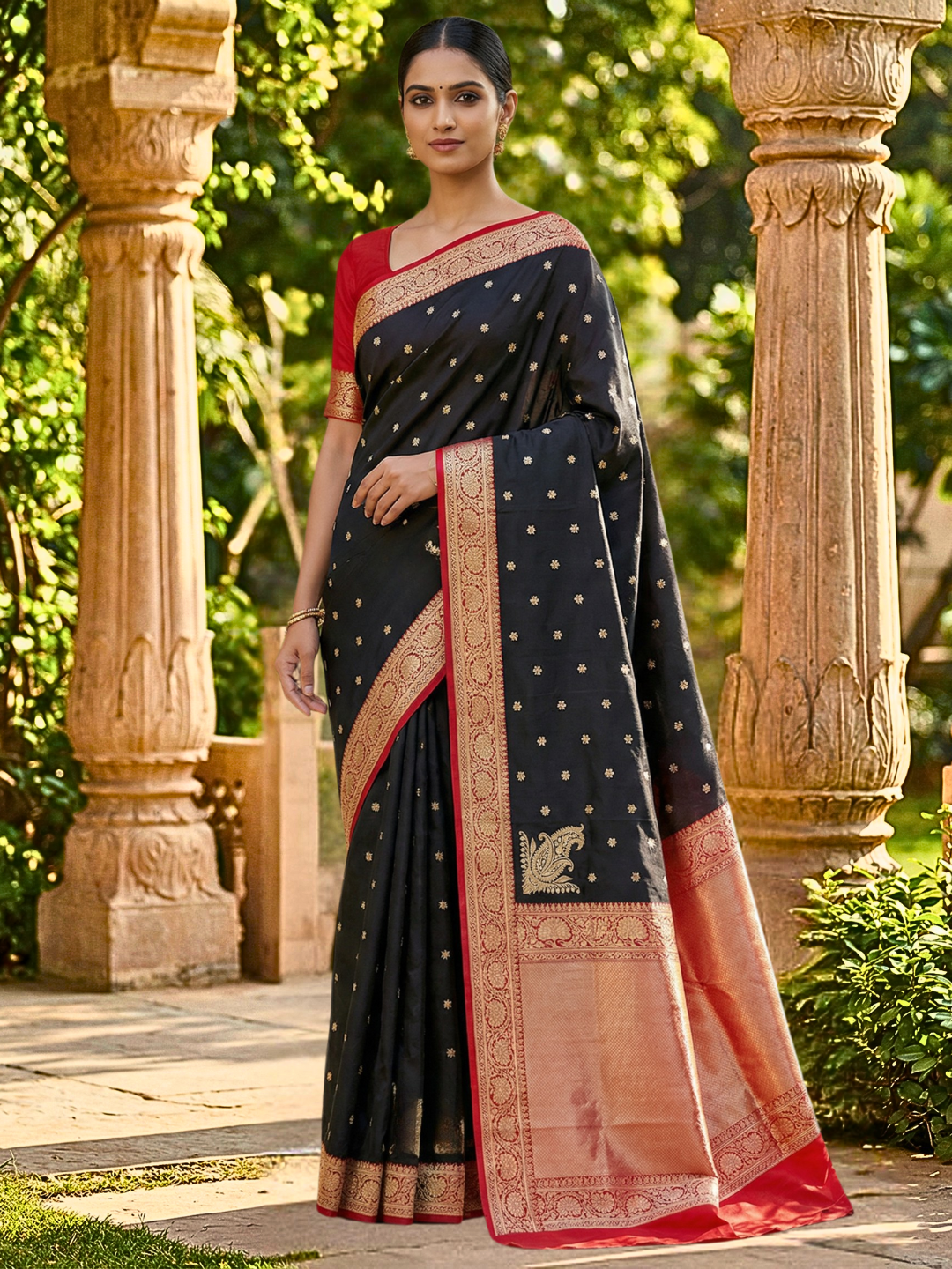 Pure banarasi silk wedding saree  , Handcrafted for Special Occasions