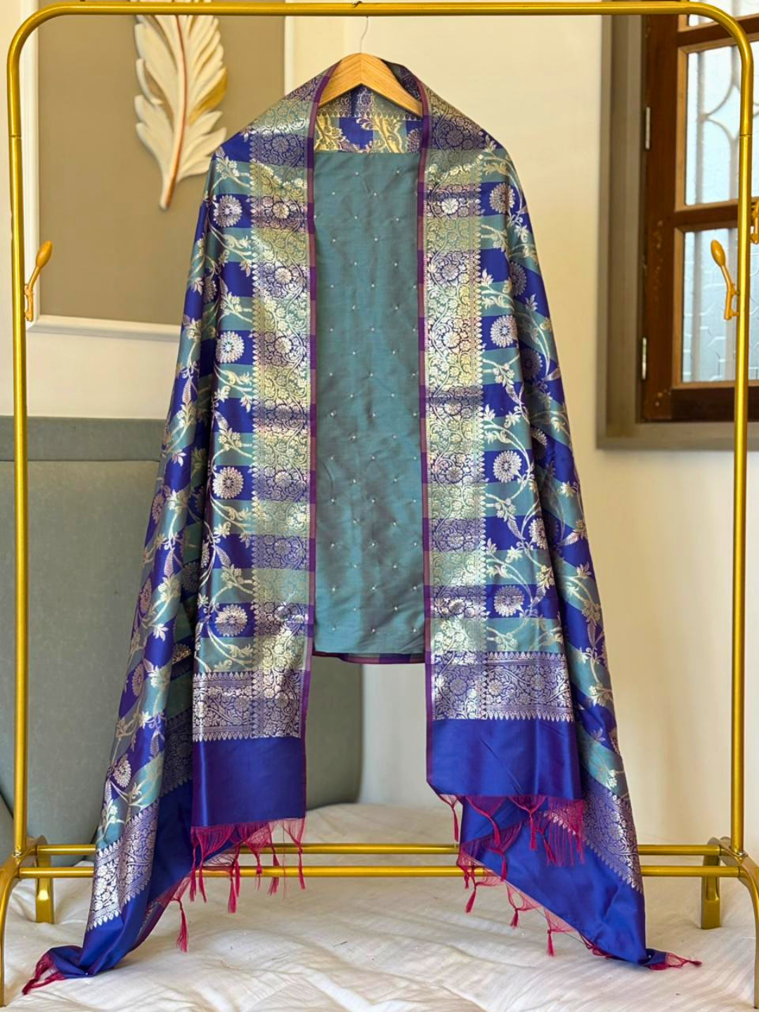 Banarasi Dress Material for Brides & Guests | Festive Ethnic Outfit