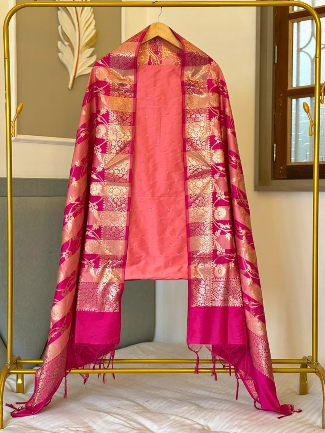Banarasi Dress Material for Brides & Guests | Festive Ethnic Outfit