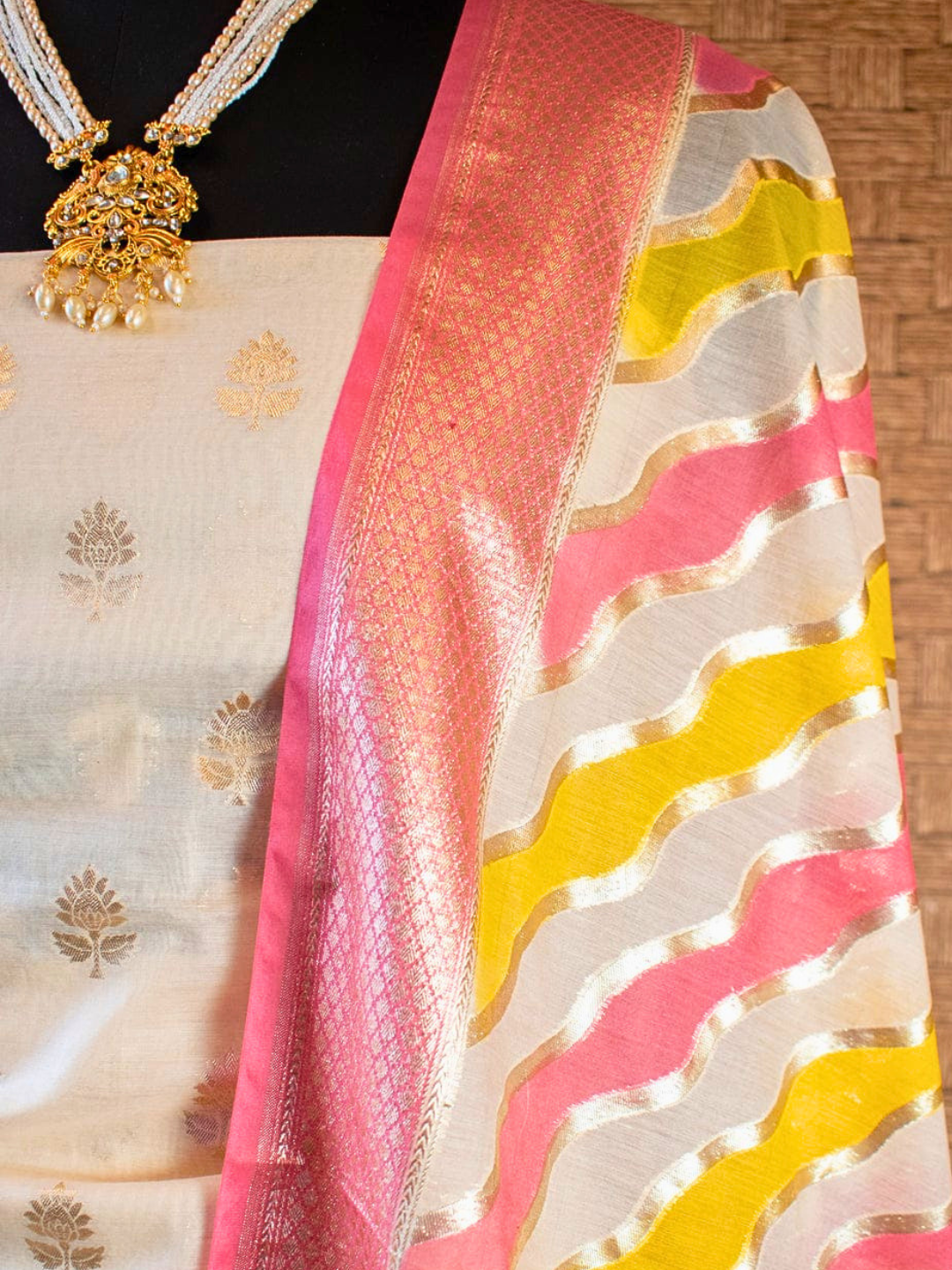 Handwoven Banarasi Chanderi Dress Material | Party Wear Salwar Suit for Women