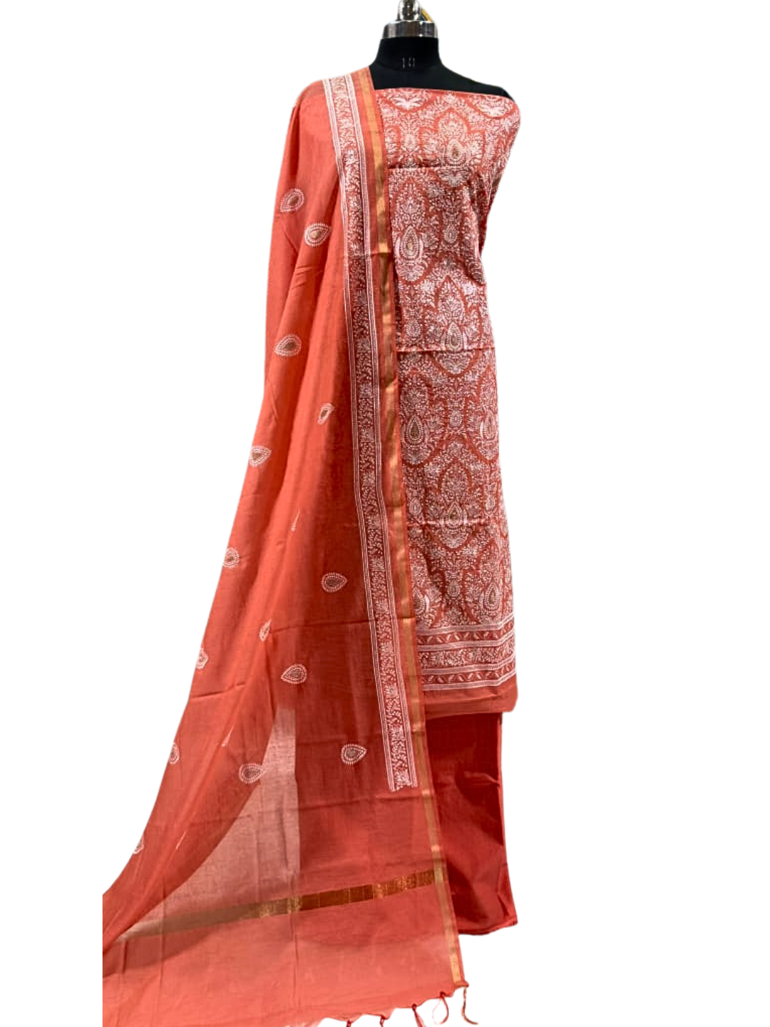 Banarasi Chanderi Embroidered Suit Set