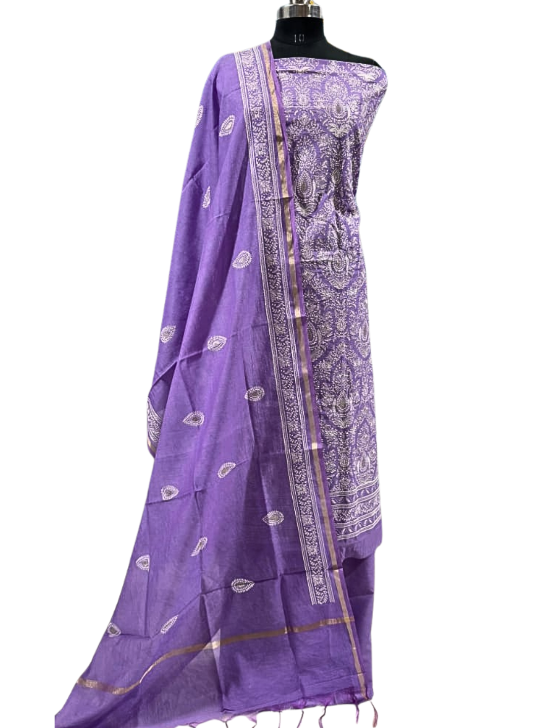 Banarasi Chanderi Embroidered Suit Set