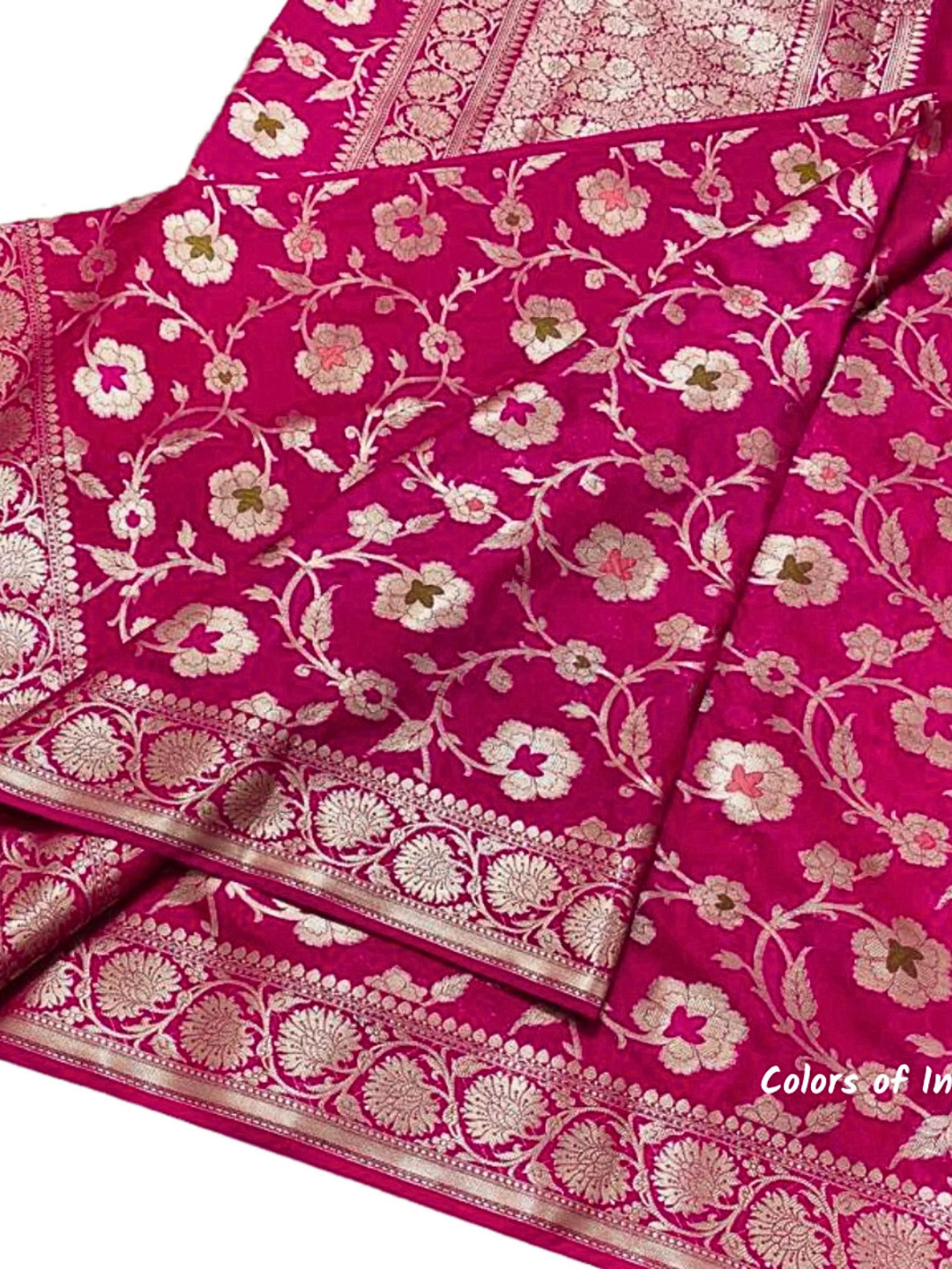 Semi Georgette Banarasi Saree – Elegant Wedding & Reception Wear Saree