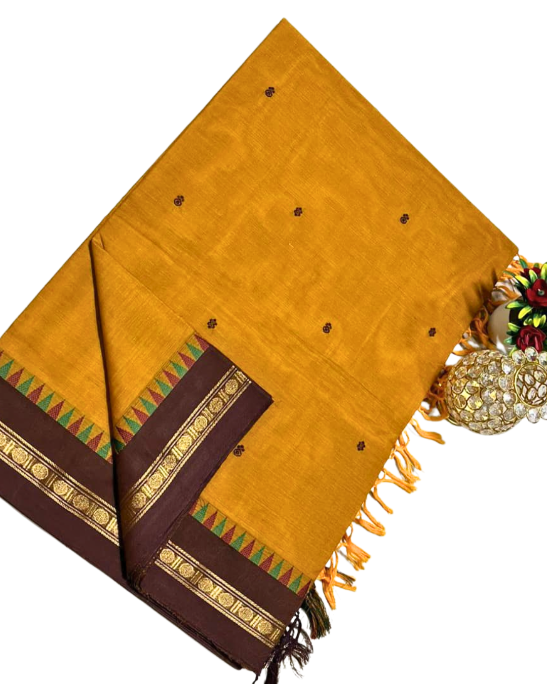 kanchi cotton saree with thin border