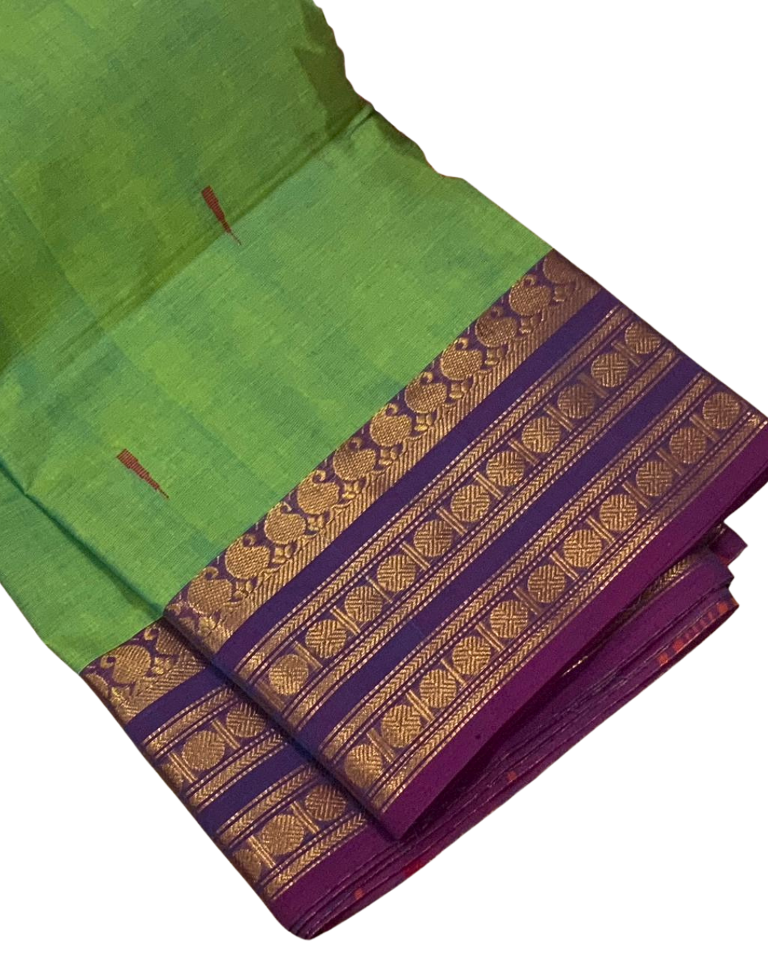 Traditional Kanchi Cotton Saree | Summer-Friendly Saree with Matching Blouse