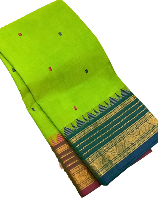 Lightweight Kanchi Cotton Saree for Hot Weather | Soft Handloom Saree