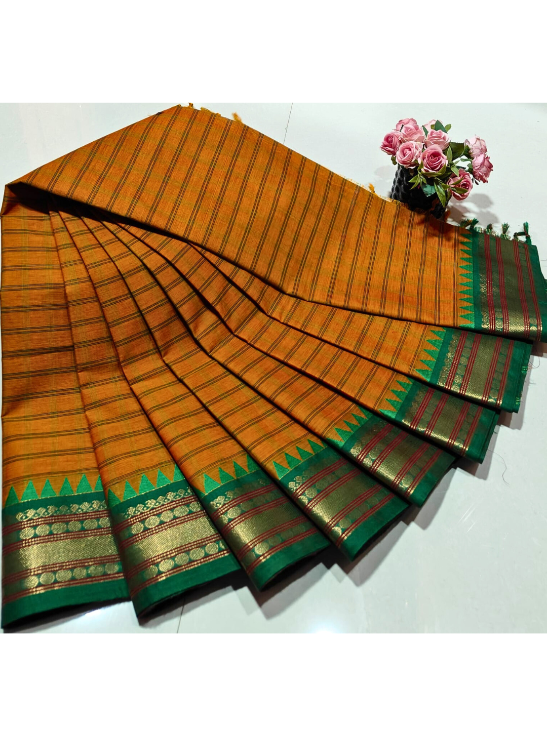 Soft Cotton Sarees | Pure Handloom Cotton Sarees for Women | Summer Festive Saree with Blouse