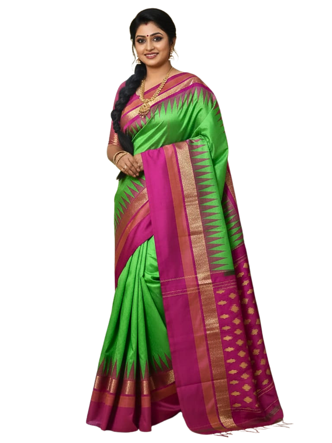 100% Pure Ikat Silk Saree | Traditional Handloom Saree for Weddings & Celebrations