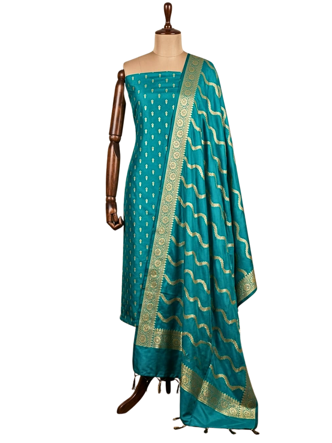 Banarasi Silk Salwar Suit Set for Women – Eid Special Party Wear | Wedding Guest Festive Outfit with Zari Dupatta