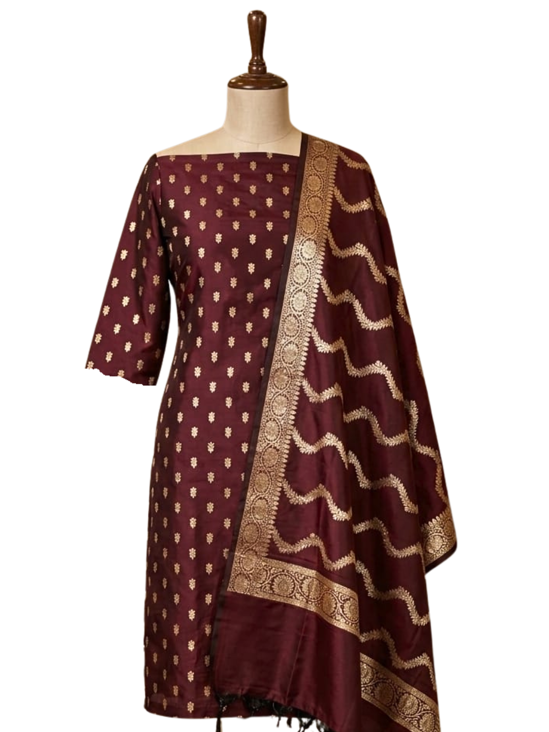 Banarasi Silk Salwar Suit Set for Women – Eid Special Party Wear | Wedding Guest Festive Outfit with Zari Dupatta