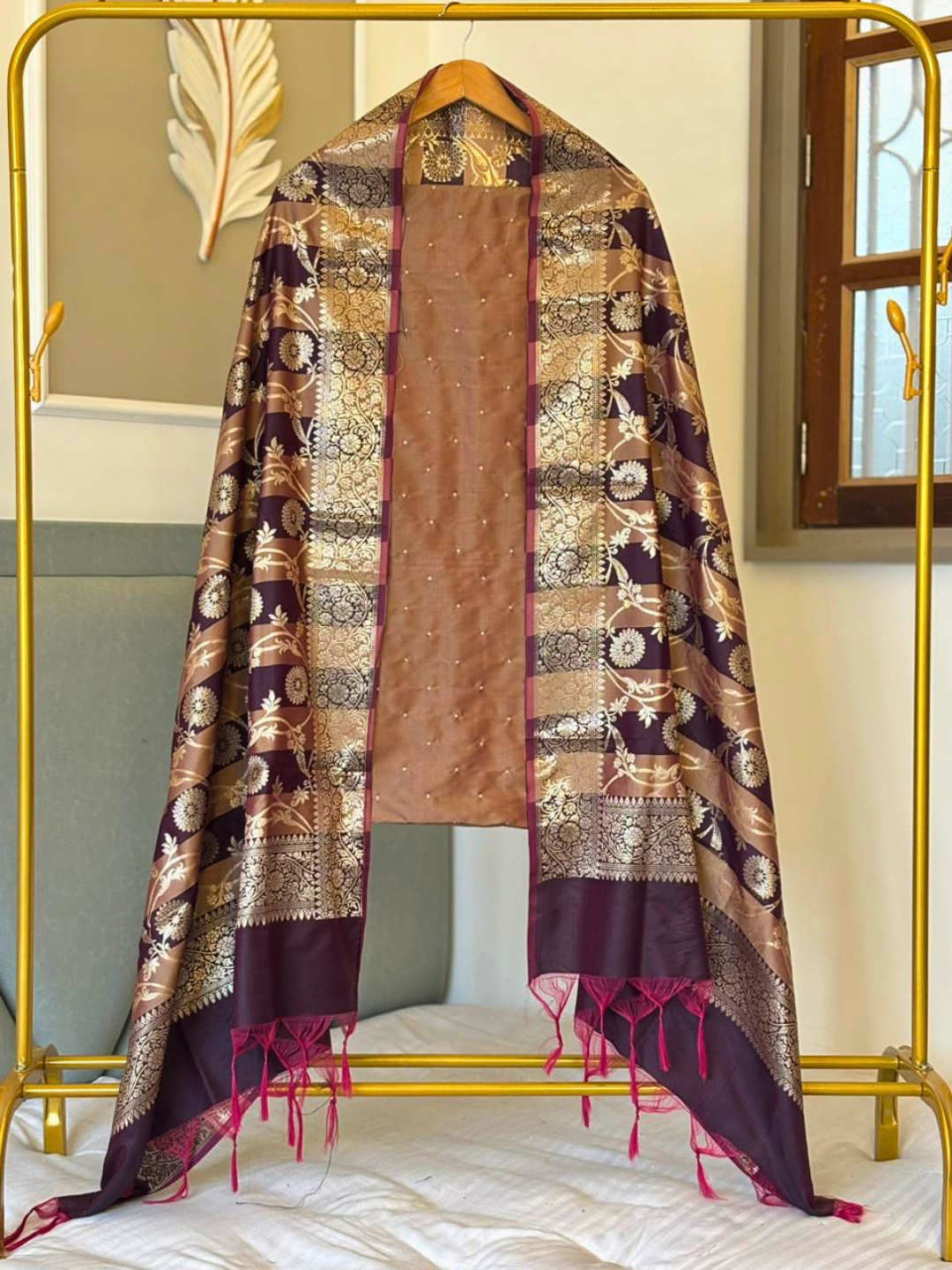 Banarasi Dress Material for Brides & Guests | Festive Ethnic Outfit