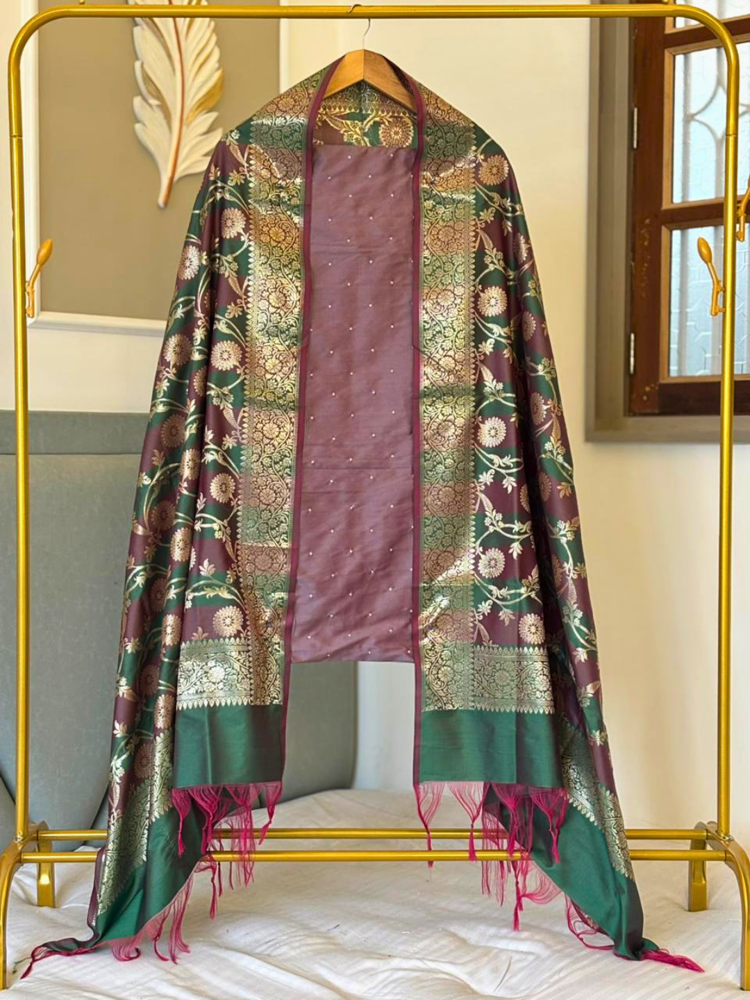 Banarasi Dress Material for Brides & Guests | Festive Ethnic Outfit