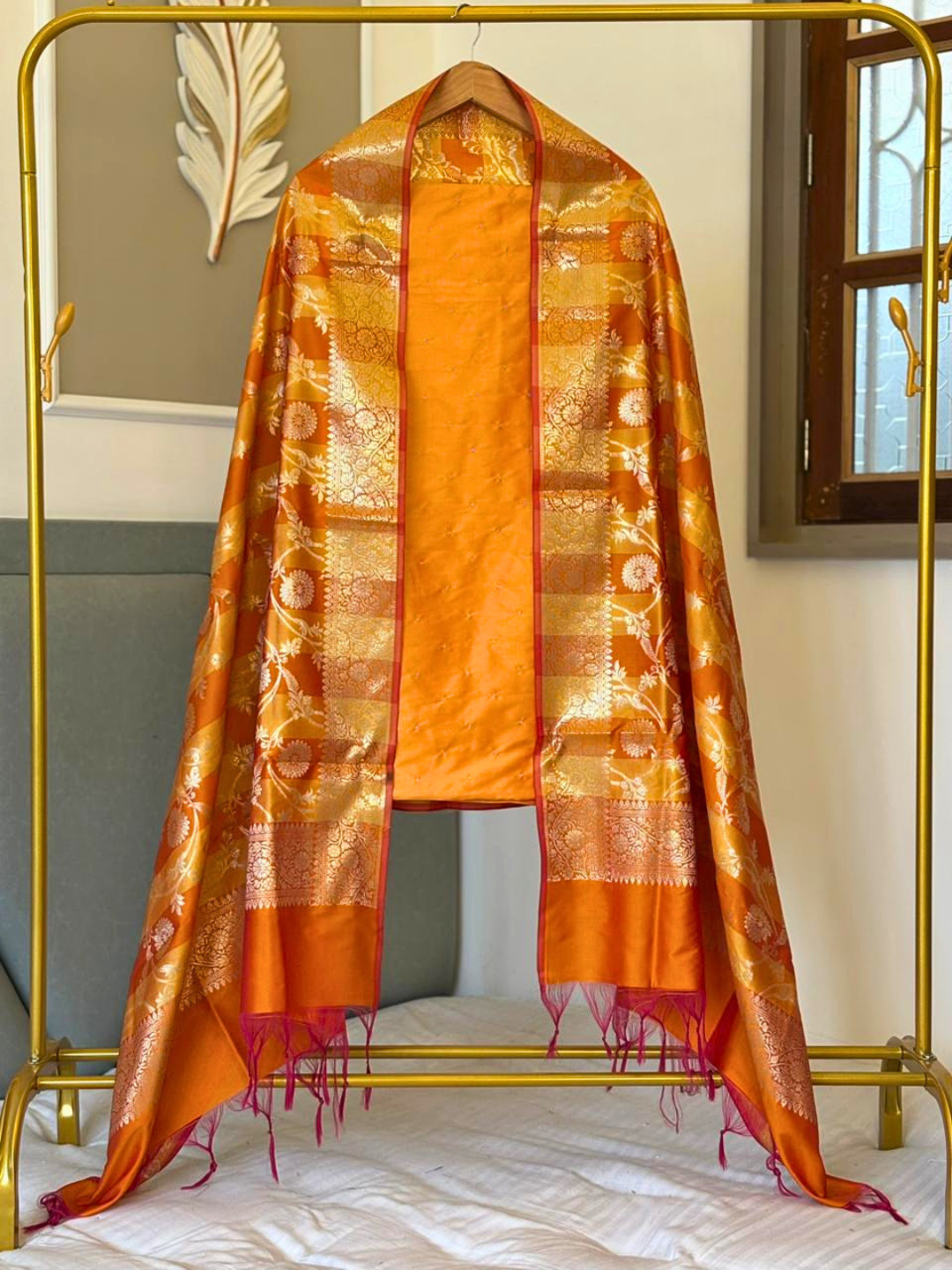 Banarasi Dress Material for Brides & Guests | Festive Ethnic Outfit