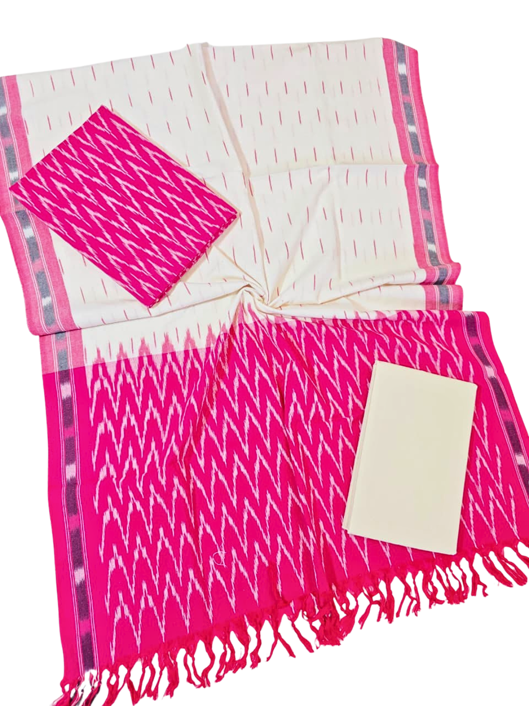 Ikat Dress  Material , Cotton Ikat Salwar Suit & Dupatta Set