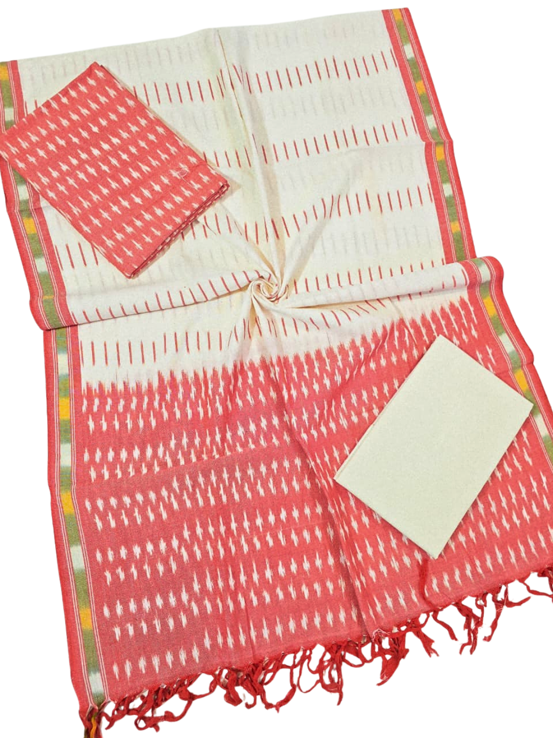 Ikat Dress  Material , Cotton Ikat Salwar Suit & Dupatta Set