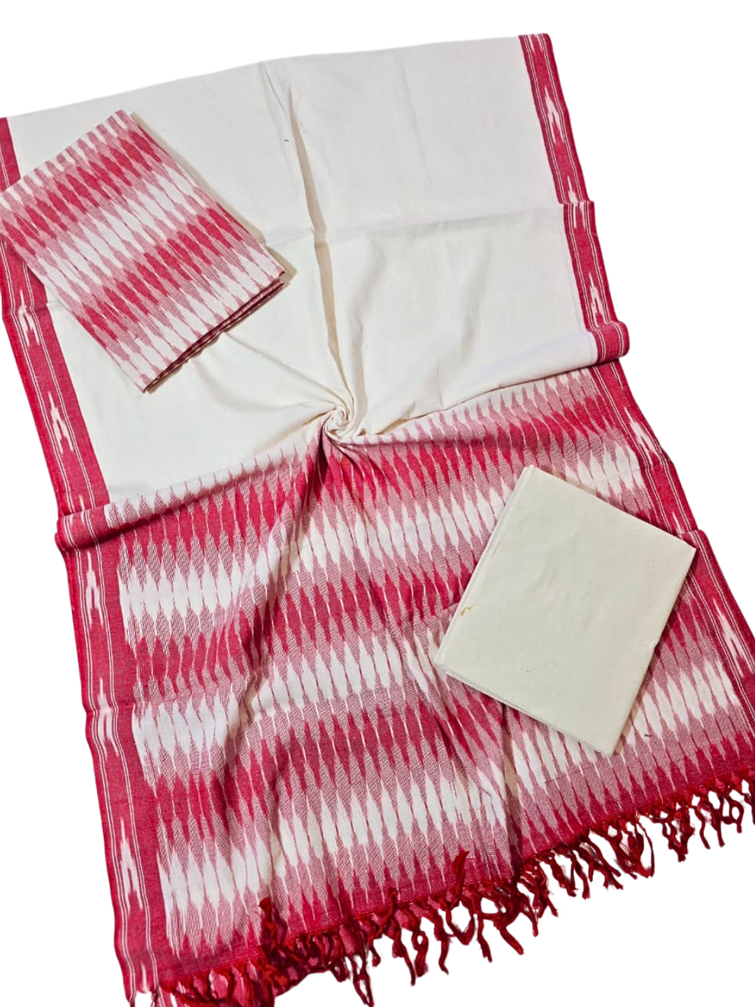Ikat Dress  Material , Cotton Ikat Salwar Suit & Dupatta Set
