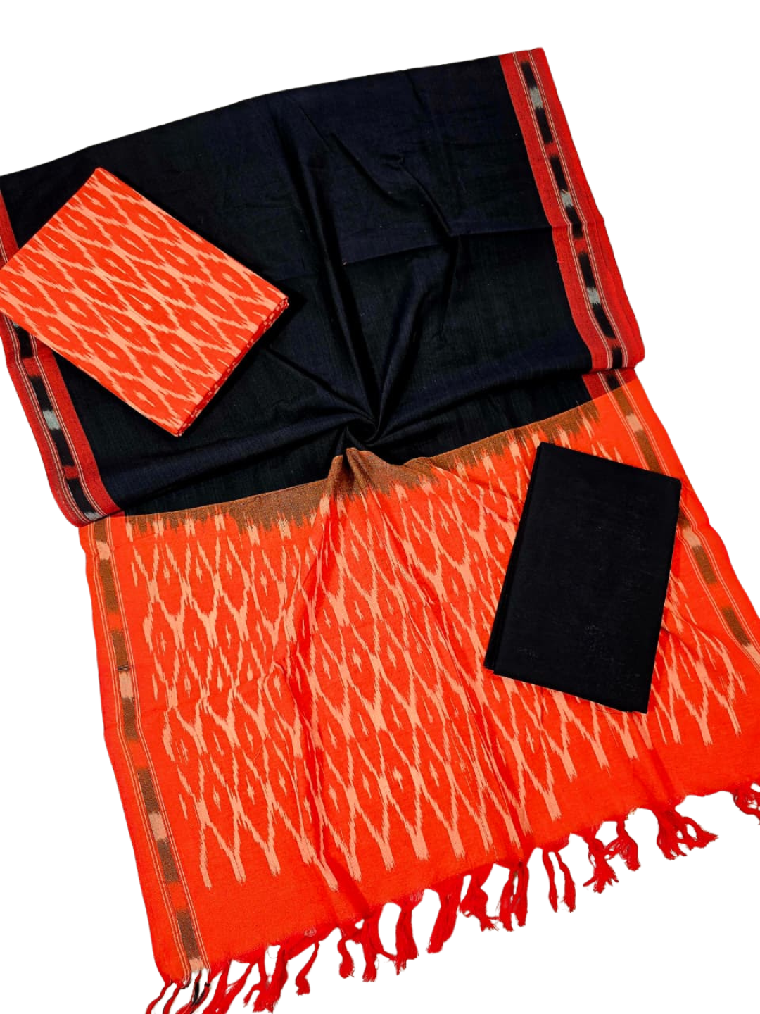 Ikat Dress  Material , Cotton Ikat Salwar Suit & Dupatta Set