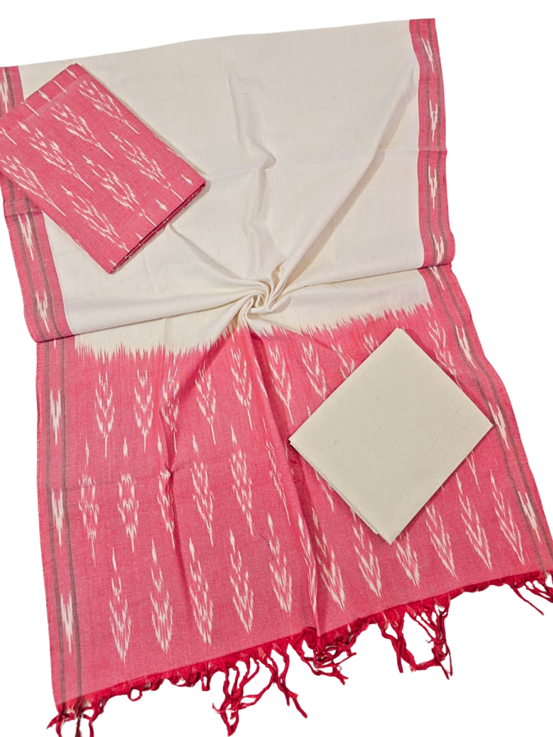 Ikat Dress  Material , Cotton Ikat Salwar Suit & Dupatta Set