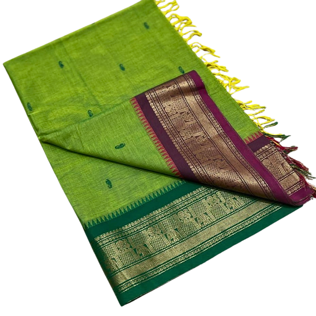 Lightweight Kanchi Cotton Saree for Hot Weather | Soft Handloom Saree