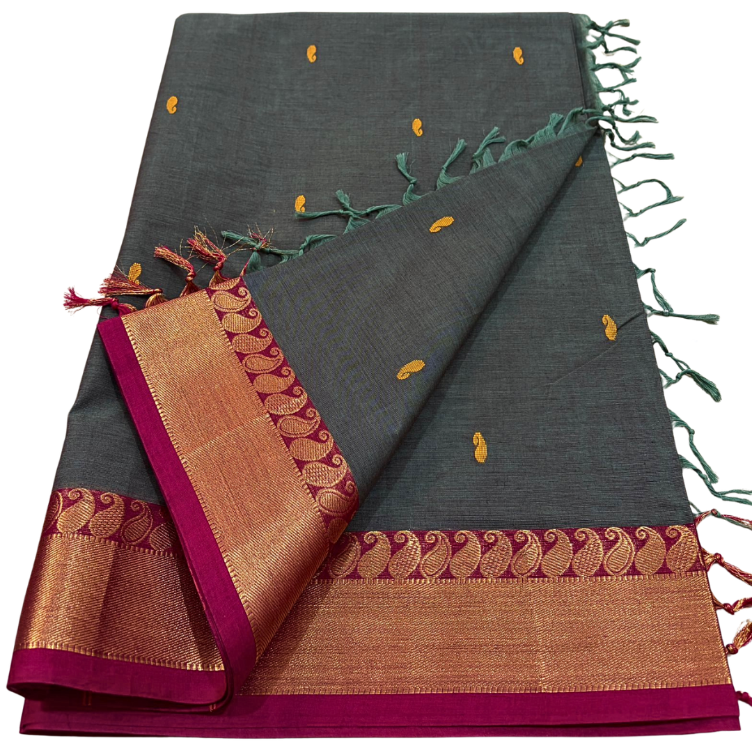 Authentic Kanchi Cotton Saree , Perfect for Every Occasion