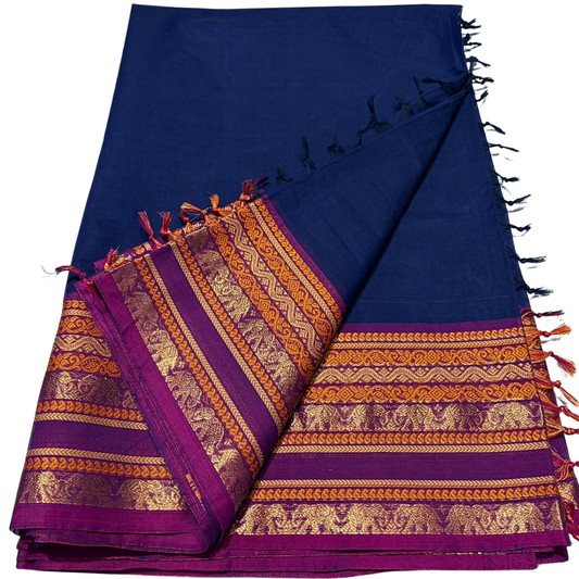 Kanchi Cotton Saree for Weddings & Festivals | Lightweight & Elegant