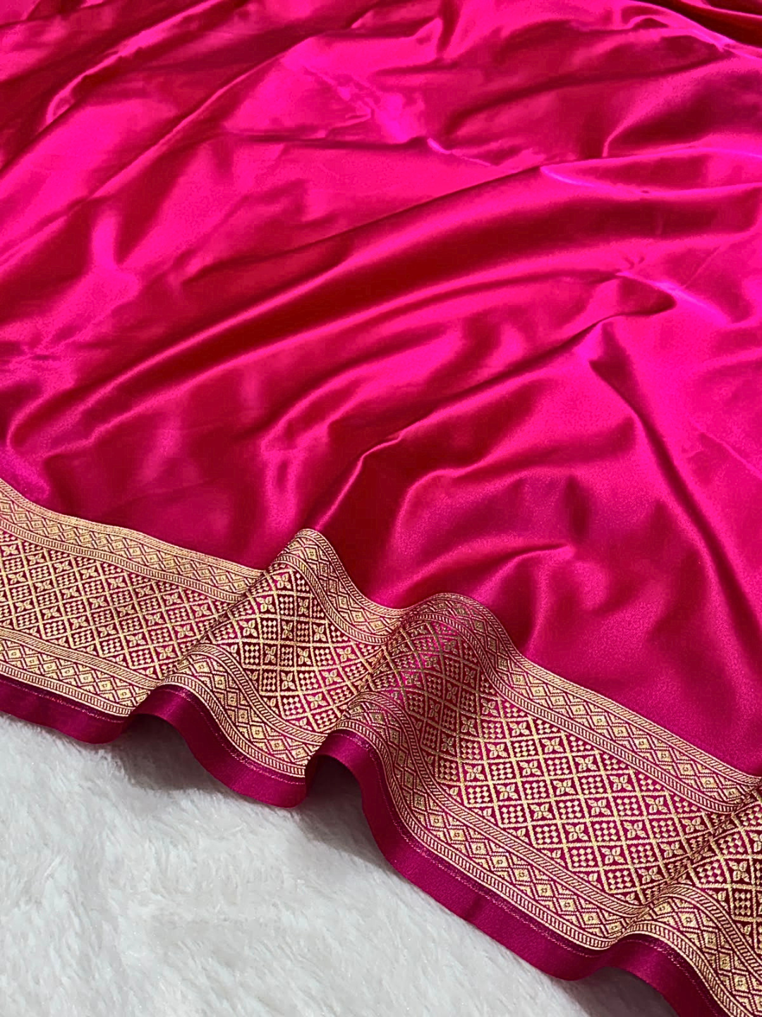 Elegant Banarasi Mashru Silk Saree for Wedding and Festive Wear