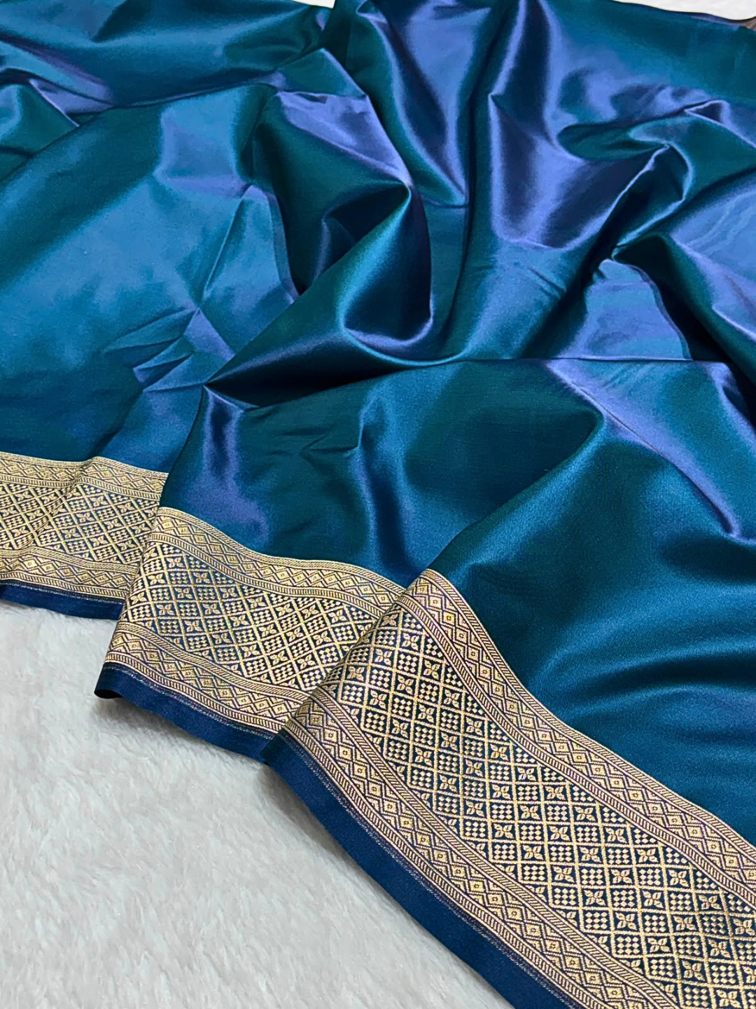 Elegant Banarasi Mashru Silk Saree for Wedding and Festive Wear