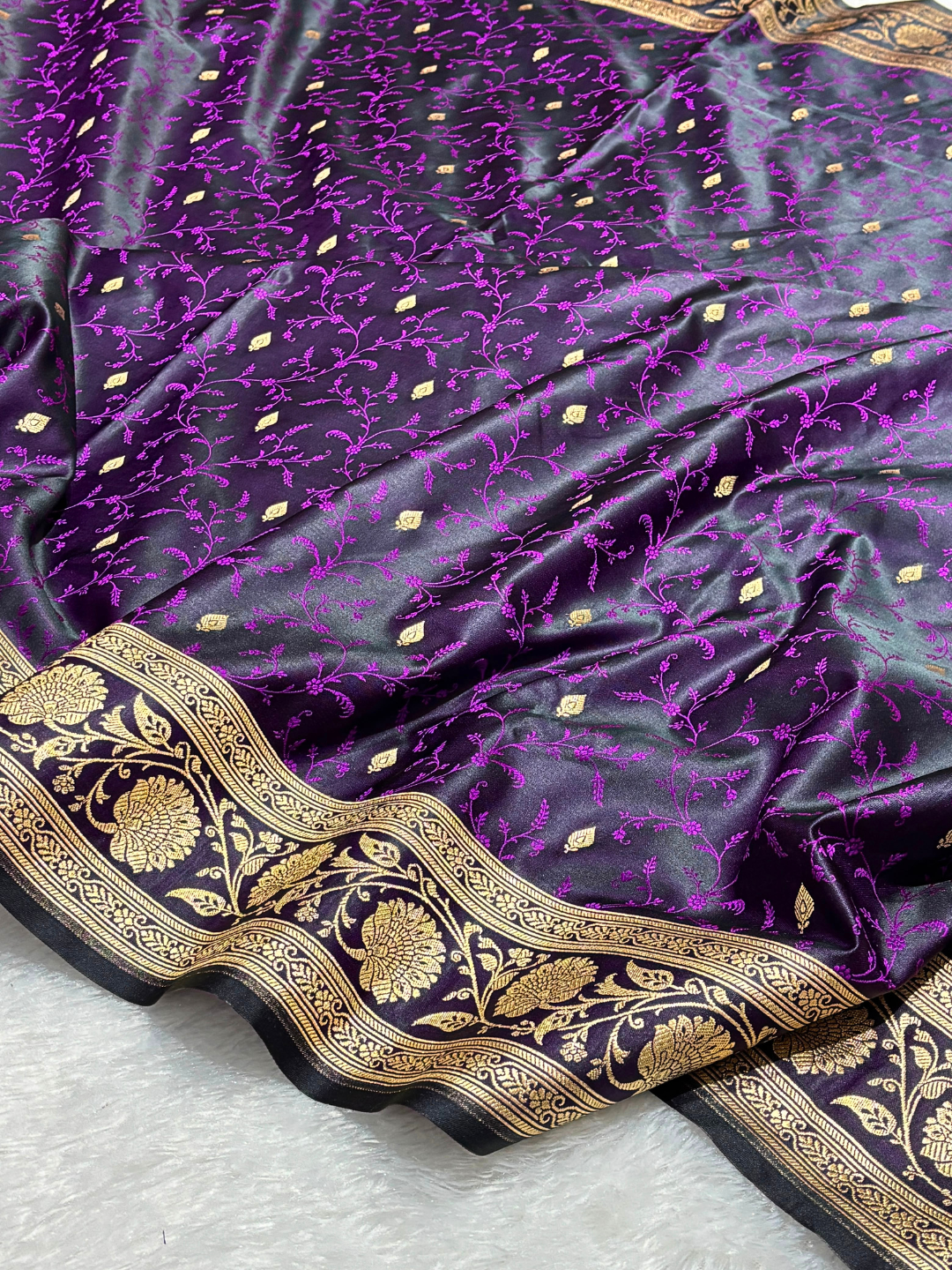 Banarasi Tanchui Mashru Silk Saree | Luxury Wedding & Party Wear Indian Silk Saree