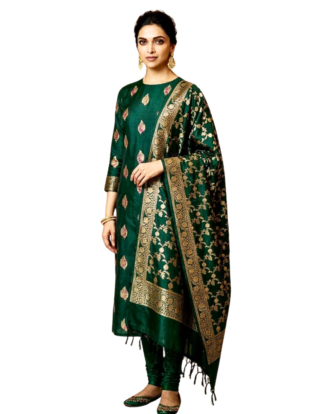 Traditional Banarasi Silk Blend Salwar Suit for Parties