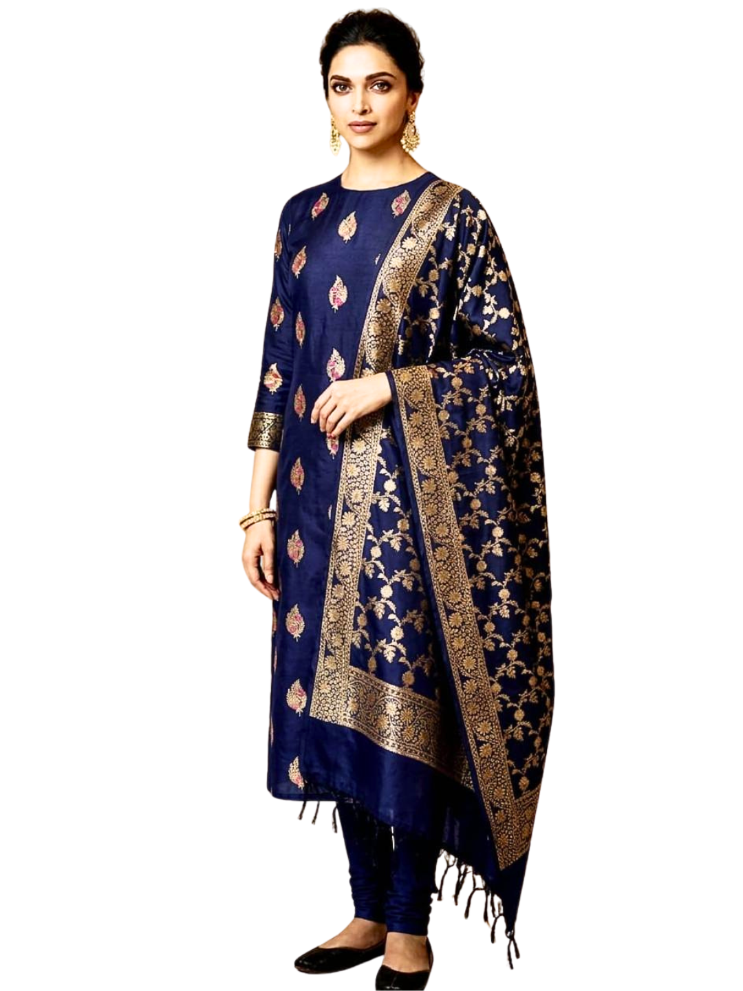 Traditional Banarasi Silk Blend Salwar Suit for Parties