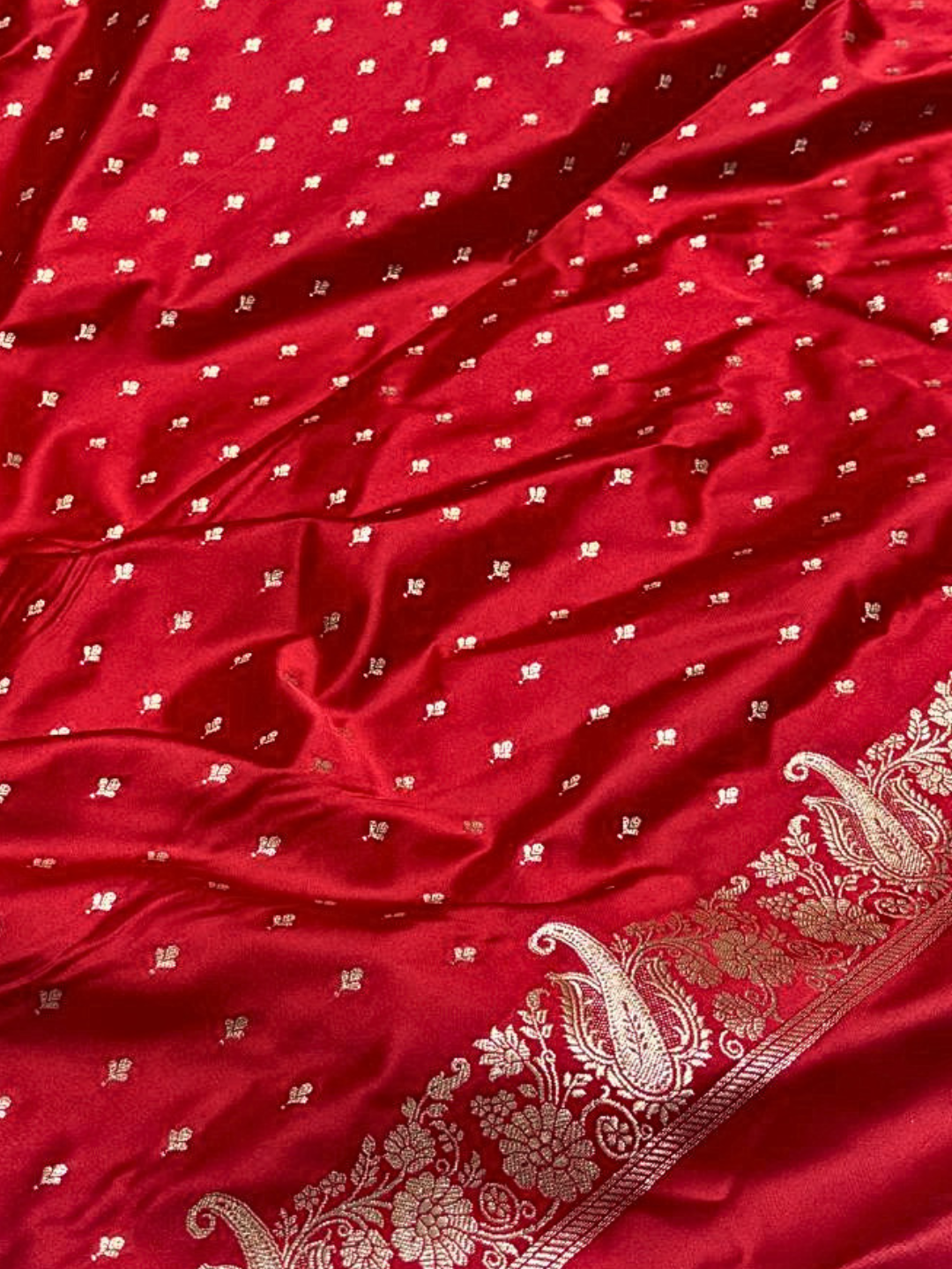 Women's Banarasi Mashru Silk Saree | Zari Woven Border, Festive Wear
