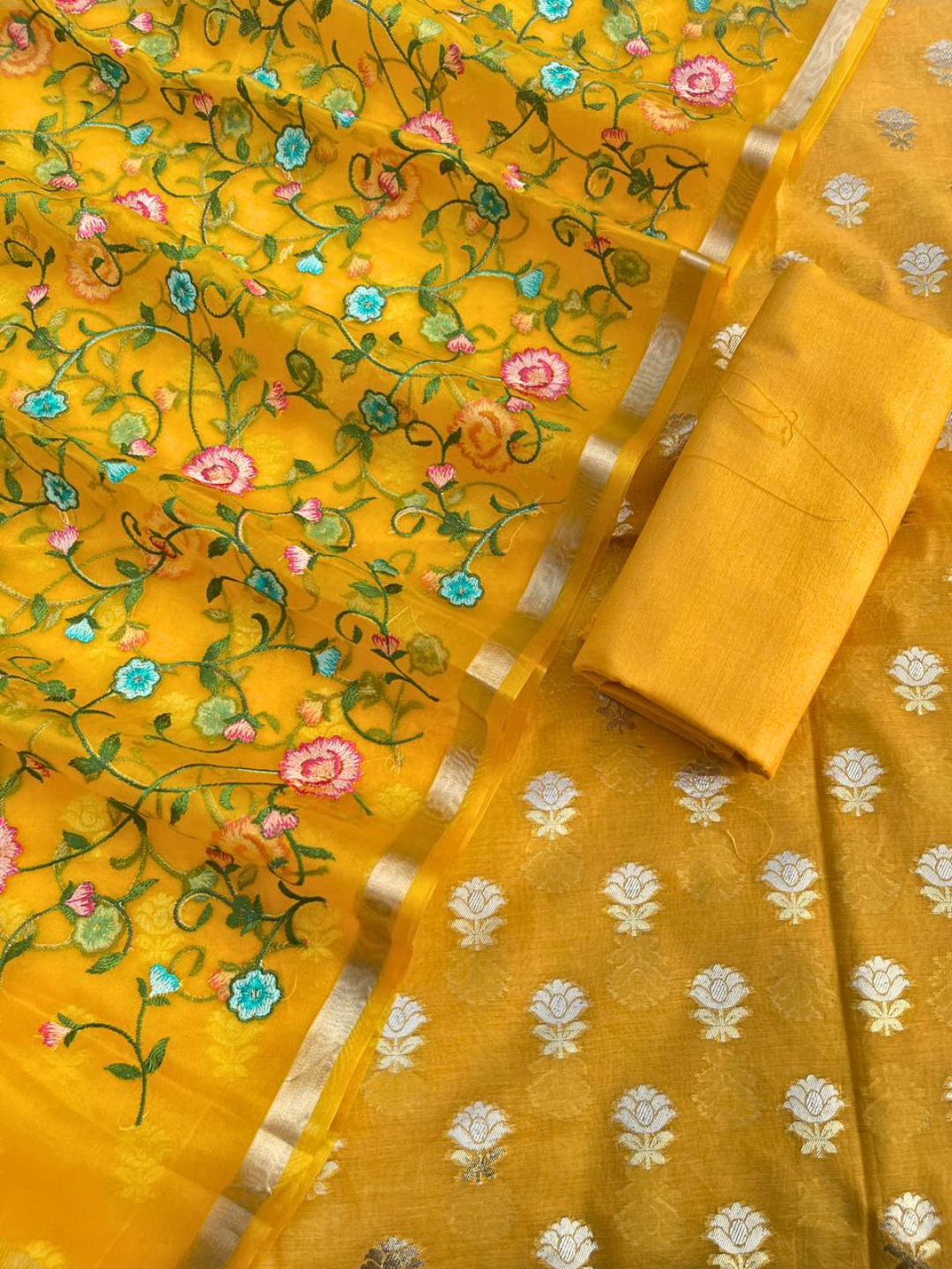 Elegant Summer Wear Chanderi Cotton Salwar Suit for Women