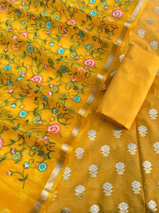 Elegant Summer Wear Chanderi Cotton Salwar Suit for Women