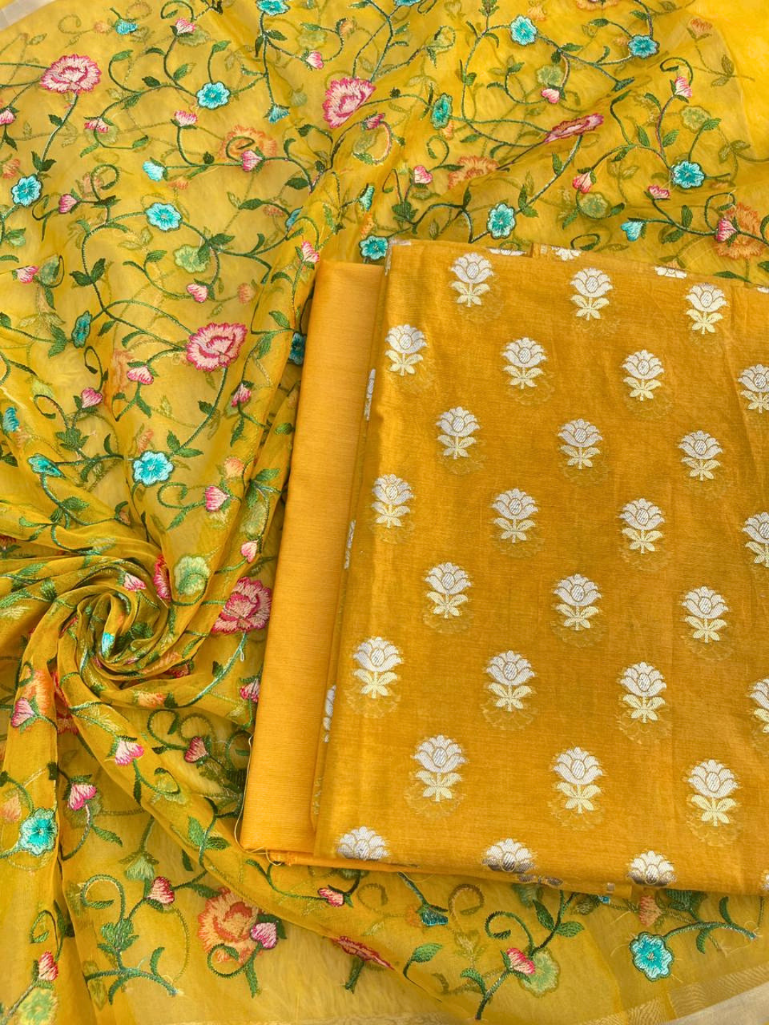 Elegant Summer Wear Chanderi Cotton Salwar Suit for Women