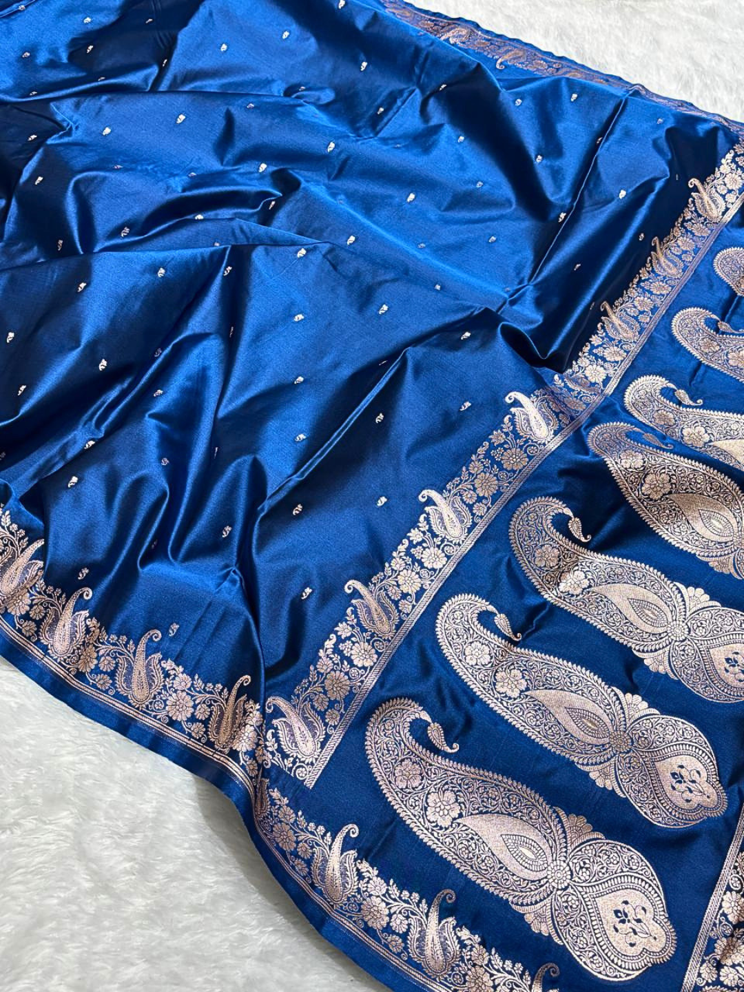 Women's Banarasi Mashru Silk Saree | Zari Woven Border, Festive Wear
