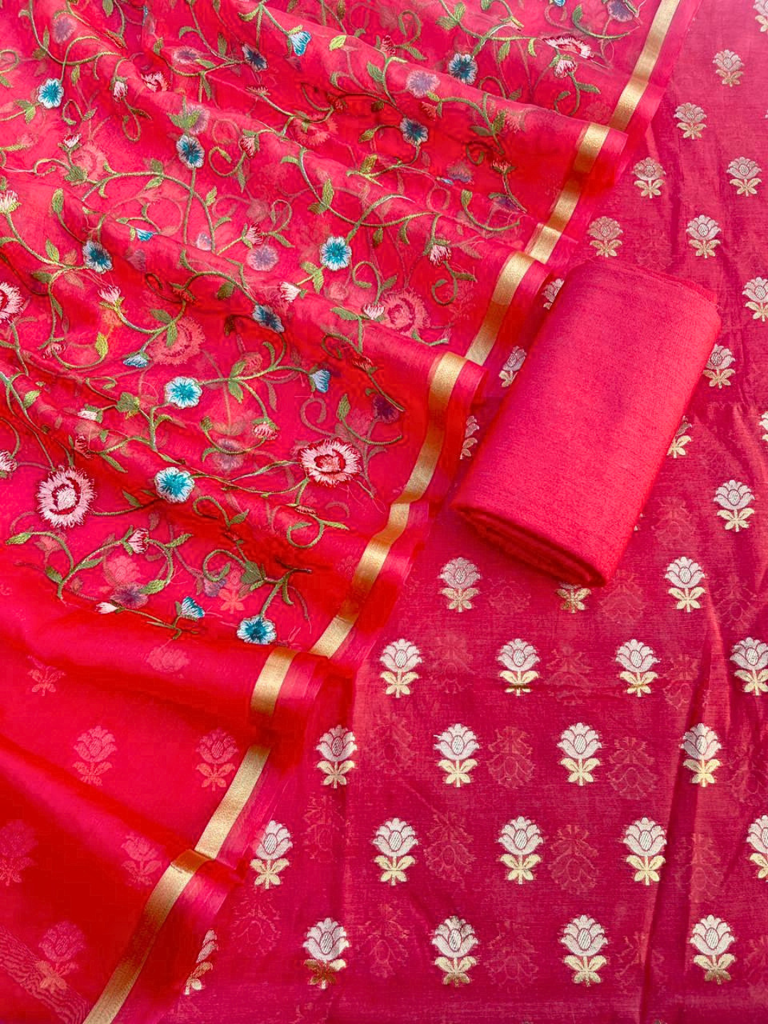 Elegant Summer Wear Chanderi Cotton Salwar Suit for Women