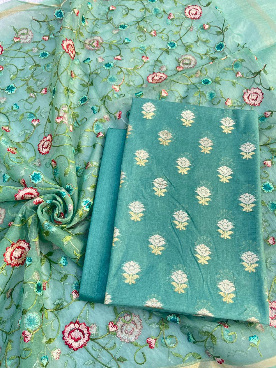 Elegant Summer Wear Chanderi Cotton Salwar Suit for Women