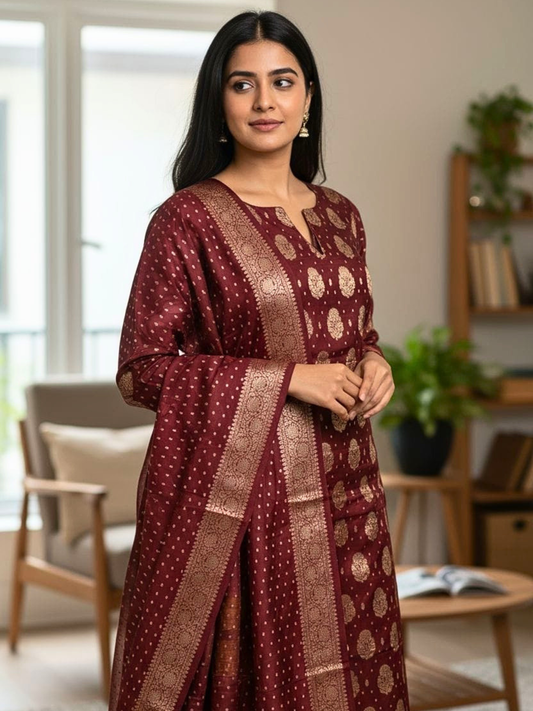 Elegant Party Wear Silk Georgette Suit for Women