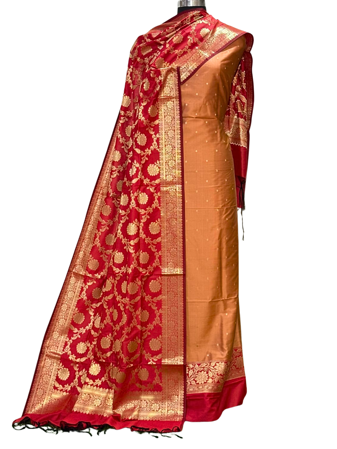 Women’s Banarasi Silk Ethnic Suit Set for Parties & Weddings