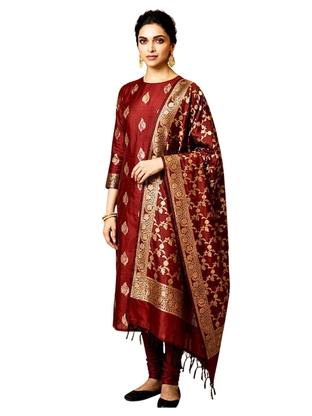 Traditional Banarasi Silk Blend Salwar Suit for Parties