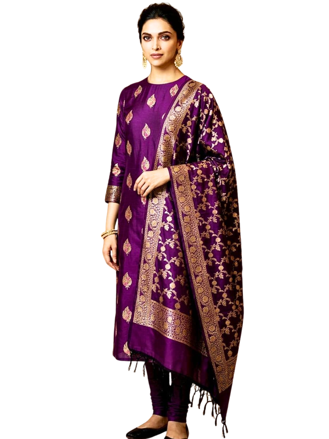 Traditional Banarasi Silk Blend Salwar Suit for Parties