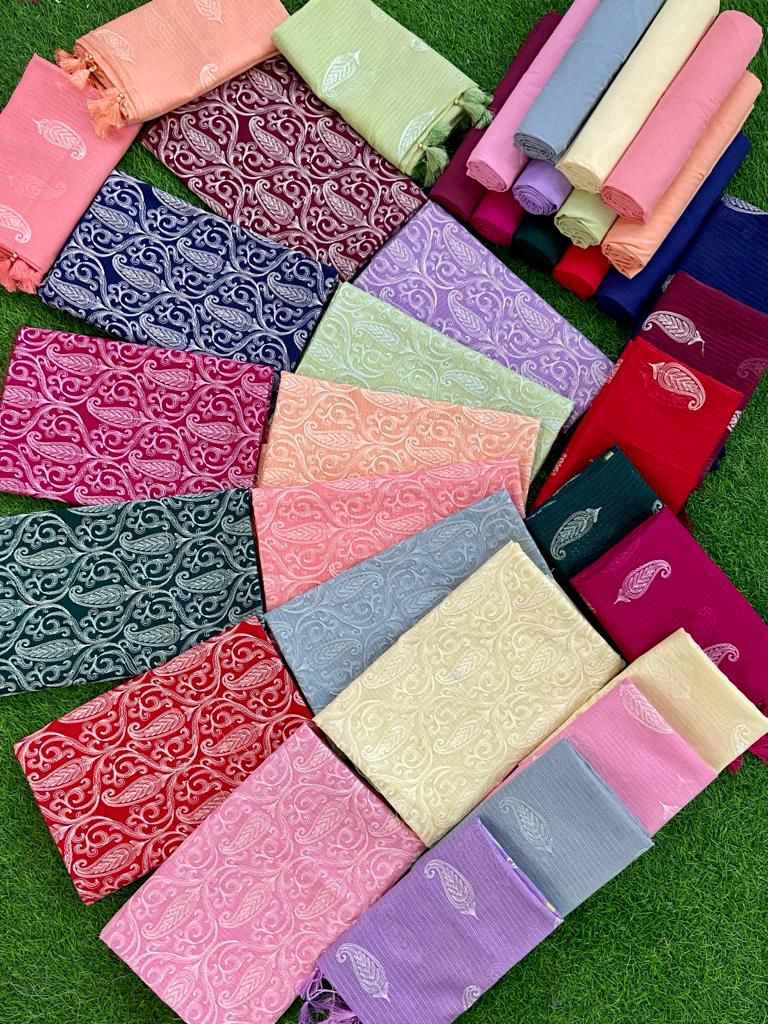Elegant Banarasi Kota Doria Suit Set – Summer Ethnic Wear