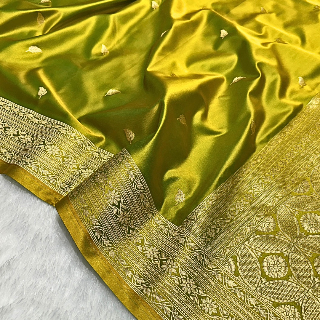 Elegant Banarasi Mashru Silk Saree for Wedding and Festive Wear