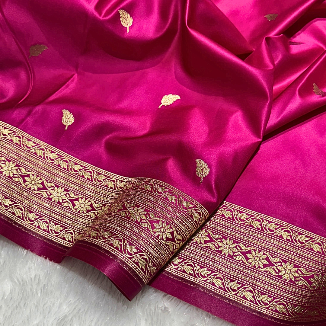 Elegant Banarasi Mashru Silk Saree for Wedding and Festive Wear
