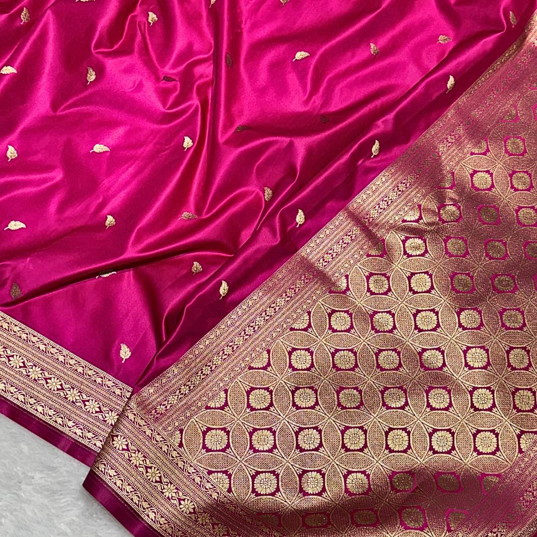 Elegant Banarasi Mashru Silk Saree for Wedding and Festive Wear
