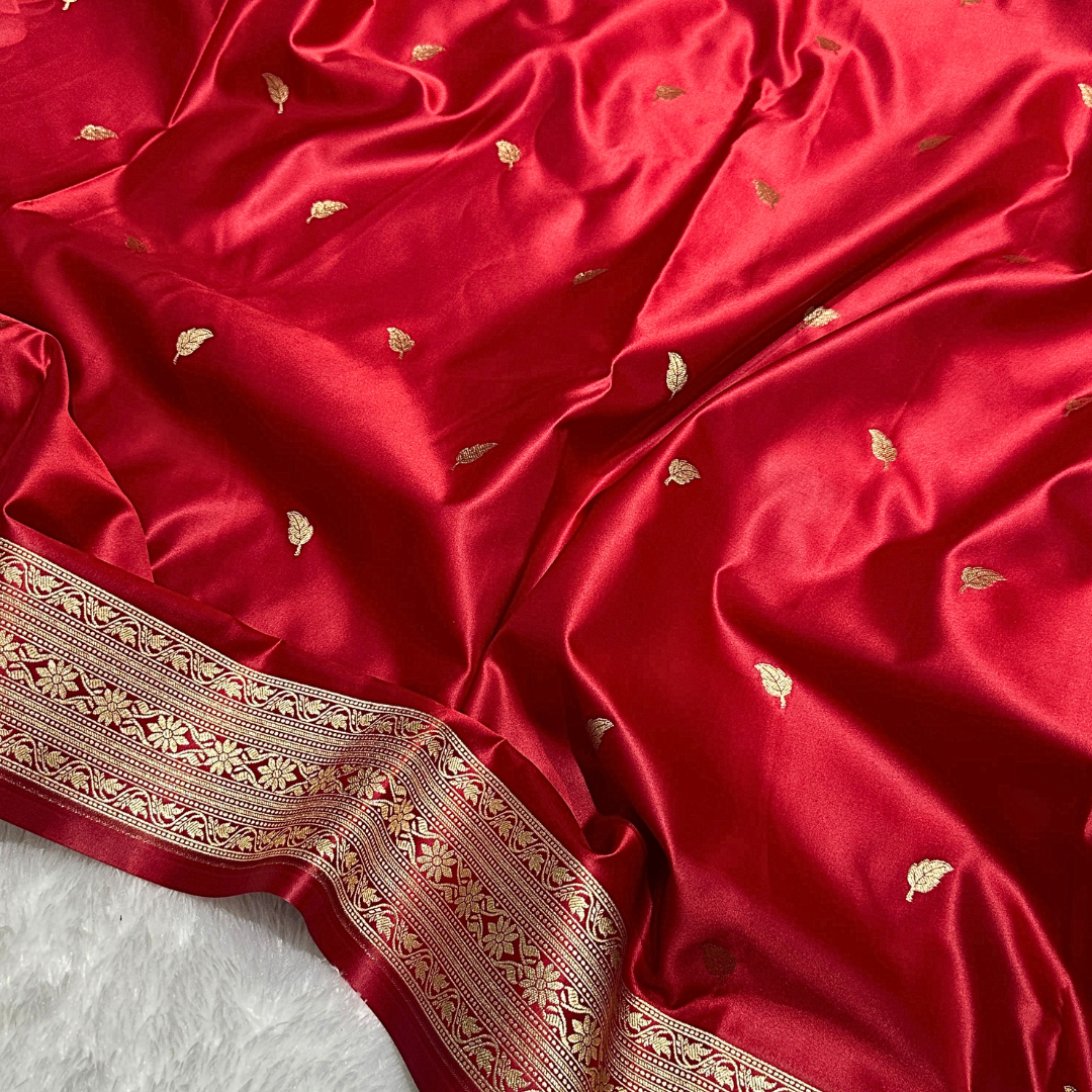 Elegant Banarasi Mashru Silk Saree for Wedding and Festive Wear