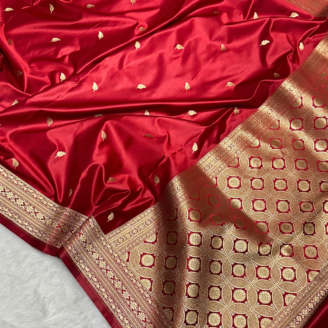 Elegant Banarasi Mashru Silk Saree for Wedding and Festive Wear